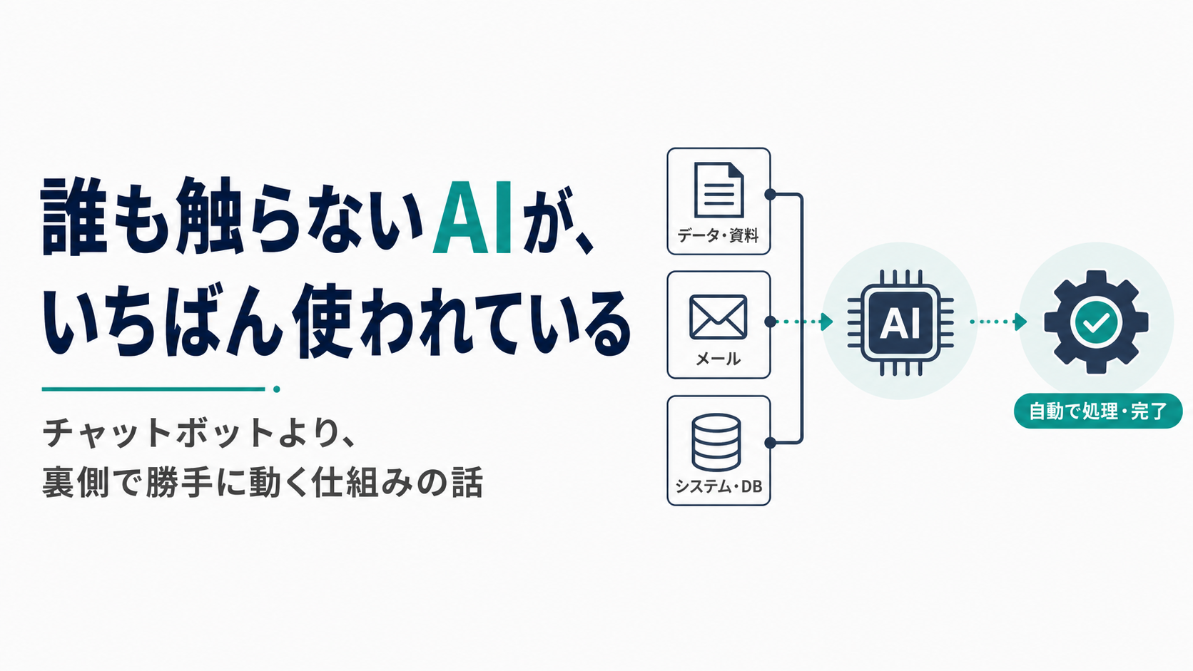 誰も触らないAIが、いちばん使われている